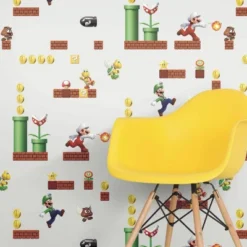 Nintendo Super Mario Peel And Stick Wallpaper - Roomates -Safavieh Shop GUEST 482317bb d433 4119 b568 0fb8a2a9efc4