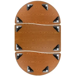 Emma And Oliver 3 Piece 76" Oval Wave Collaborative Grey Adjustable Activity Table Set -Safavieh Shop GUEST 4870f193 65bf 417f b8f0 d0fc64ad1583