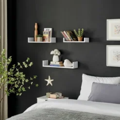 3pc Aalto U-Shaped Floating Wall Shelf Set - Danya B. -Safavieh Shop GUEST 4917093f 5452 4004 9be0 8a37b9d2d7b6