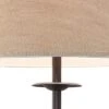 Franklin Iron Works Industrial Floor Lamps 63.5" Tall Set Of 2 With Tray Table Dark Rust Iron Twist Base Wood Linen Shades Living Room House -Safavieh Shop GUEST 4bfeb19e ff95 40d7 8a93 8995650f324a