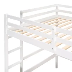 Wooden Loft Bed With Desk, Writing Board And 2 Drawers Cabinet - ModernLuxe -Safavieh Shop GUEST 4c29084e 4d5e 41aa bf07 103823be73bc