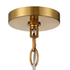 Vienna Full Spectrum Luxum Burnished Brass Chandelier 18 3/4" Wide Modern Tiered Crystal 6-Light Fixture For Dining Room House Foyer Kitchen Island -Safavieh Shop GUEST 4c414a1d a05f 4e44 ac48 7924ff28bbae