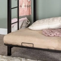 Twin Over Futon Analise Metal Bunk Bed Black - Saracina Home 15 Twin Over Futon Analise Metal Bunk Bed Black - Saracina Home -Safavieh Shop GUEST 4db845de 3eb4 4634 9541 19c0829da1dc