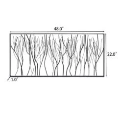 LuxenHome Black Abstract Trees Rectangular Metal Wall Decor -Safavieh Shop GUEST 4de75954 c54f 451f adde b3ad14775ca3