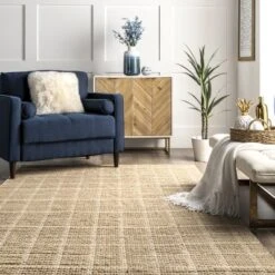 NuLOOM Ella Hand Woven Jute Farmhouse Checkered Flatweave Area Rug -Safavieh Shop GUEST 4e5af0b6 f933 495e b8fe 2f9aadd00072