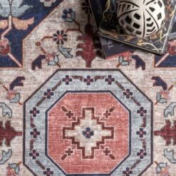 NuLOOM Amber Machine Washable Floral Aztec Area Rug -Safavieh Shop GUEST 4e90131a 0893 4e64 bef3 c5189201f197