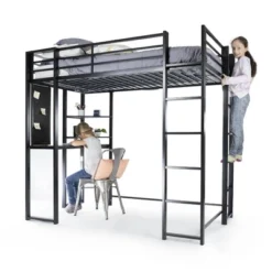 Twin Adele Loft Bed With Desk Silver - Room & Joy 12 Twin Adele Loft Bed With Desk Silver - Room & Joy -Safavieh Shop GUEST 4f99ef3a f92a 48df 961d b9cef75424db