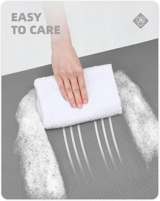 J&V TEXTILES 20" X 55" Oversized Cushioned Anti-Fatigue Kitchen Runner Mat (Brown Tile) 4 J&V TEXTILES 20" X 55" Oversized Cushioned Anti-Fatigue Kitchen Runner Mat (Brown Tile) - Image 2