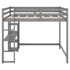 Full Size Loft Bed With Built-in Desk And Shelves - ModernLuxe -Safavieh Shop GUEST 51209824 c5d6 4686 9973 f0d2ca2667f5