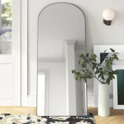 Nabila 71 In. X 31 In. Extra Large Arched Mirror, Modern Full Length Mirror With Wood Frame - The Pop Home -Safavieh Shop GUEST 53d4cc37 9a09 40ac a7f3 ab7deaadb49f