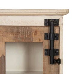 Hutchins Decorative Farmhouse Wood Wall Cabinet Rustic And White - Kate & Laurel All Things Decor -Safavieh Shop GUEST 5419192c d641 4c9b 83ef add13c1e689b