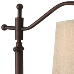 Regency Hill Downbridge Style Desk Table Lamp Adjustable Height 30.5" Tall Bronze Metal Tan Linen Look Shade For Living Room Bedroom Office -Safavieh Shop GUEST 56615abd 3bad 4ade aa50 29a15851b97a