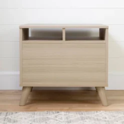 Yodi 2 Drawer Nightstand Soft Elm/White - South Shore -Safavieh Shop GUEST 58e30715 7056 4252 b982 ac3a6f22631a