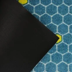 2'x3' ColorStar Bee Hex Door Mat Teal - Bungalow Flooring -Safavieh Shop GUEST 5a0add35 2712 4dd9 9aa1 5e05dcc74529