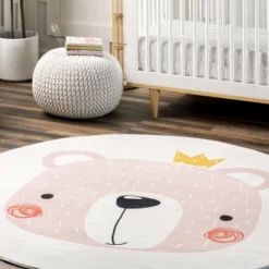 NuLOOM Nesta Queen Bear Machine Washable Kids Area Rug -Safavieh Shop GUEST 5a8df5c6 0143 47f1 9aba 2de390b63bba