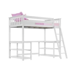 Max & Lily Twin-Size High Loft Bed With Wraparound Desk & Shelves -Safavieh Shop GUEST 5ae47b3b b90d 4a52 8cbd 1fc4989e5434