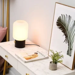 12" Cohen Table Lamp With Frosted Glass Shade - Globe Electric -Safavieh Shop GUEST 5b6aff02 32d5 46e0 803a 63408945bad4