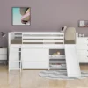 Low Twin Loft Bed With Bookcase, Separate Three Drawers, Pulling Ladder And Slide - ModernLuxe -Safavieh Shop GUEST 5c3b936d c190 490a bf3f 87664a0e05f4