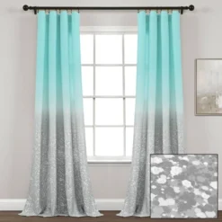 52"x84" Set Of 2 Glitter Ombre Metallic Print Window Curtain Panels - Lush Décor 15 52"x84" Set Of 2 Glitter Ombre Metallic Print Window Curtain Panels - Lush Décor -Safavieh Shop GUEST 5cfe0a77 ee5d 4ecf 9e32 3263dd4328e2