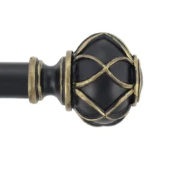Iron And Resin Expandable Black And Gold Window Curtain Rod By Blue Nile Mills -Safavieh Shop GUEST 5dc8a0c2 c5b8 4d8b b8c1 2d2242c4b331