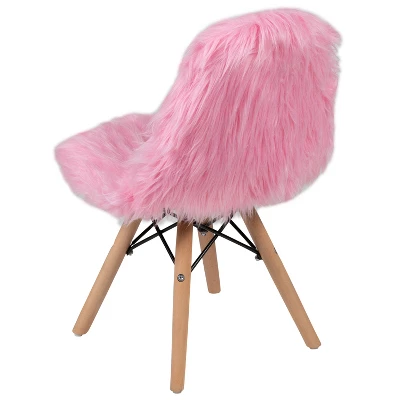 Emma And Oliver Kids Shaggy Dog Accent Chair - Desk Chair - Playroom Chair 10 Emma And Oliver Kids Shaggy Dog Accent Chair - Desk Chair - Playroom Chair - Image 8