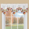 Collections Etc Lovely Embroidered Leaf Border Window Valance -Safavieh Shop GUEST 5e77781d 6bb9 400b af6b 4e973d731e8e