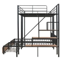 Full Over Twin-Twin Triple Bunk Bed With Drawers And Staircase - ModernLuxe -Safavieh Shop GUEST 5f89cb1e e663 463b 93ab dc607e583caf