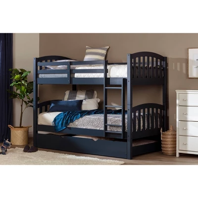 Asten Bunk Beds With Trundle Blue - South Shore 4 Asten Bunk Beds With Trundle Blue - South Shore - Image 2