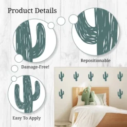 Cactus Wall Decor - Decalcomania -Safavieh Shop GUEST 6067b644 824c 4e75 b171 62c8682f0564