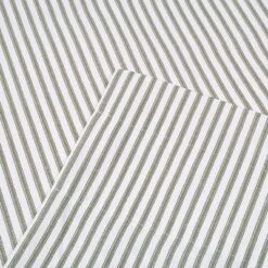 Ellis Curtain Plaza Classic Ticking Stripe Printed On 1.5" Rod Pocket Natural Ground Tailored Swag 56" X 36" Sage -Safavieh Shop GUEST 614f1189 e02f 464d b096 defde15108da