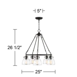 Possini Euro Design Bellis Bronze Wagon Wheel Pendant Chandelier 25" Wide Modern Clear Glass 5-Light Fixture For Dining Room House Kitchen Island Home 16 Possini Euro Design Bellis Bronze Wagon Wheel Pendant Chandelier 25" Wide Modern Clear Glass 5-Light Fixture For Dining Room House Kitchen Island Home -Safavieh Shop GUEST 618dbfc5 4583 4867 8ae1 6096256d5a37