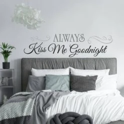 ALWAYS KISS ME GOODNIGHT Peel And Stick Wall Decal Black - ROOMMATES 9 ALWAYS KISS ME GOODNIGHT Peel And Stick Wall Decal Black - ROOMMATES -Safavieh Shop GUEST 61b011fd c68b 4975 b20d c0c39c31391a
