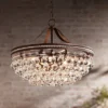 Vienna Full Spectrum Wohlfurst Bronze Pendant Chandelier 20 1/4" Wide Clear Crystal 5-Light Fixture For Dining Room House Foyer Kitchen Island Bedroom -Safavieh Shop GUEST 62c46804 823d 4a3c 9ae2 757e075aaadd