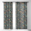 Ninola Design Christmas Botanical Charcoal Single Panel Sheer Window Curtain - Society6 1 Ninola Design Christmas Botanical Charcoal Single Panel Sheer Window Curtain - Society6 -Safavieh Shop GUEST 6372f693 7c97 4ff9 95c2 3ad743384939