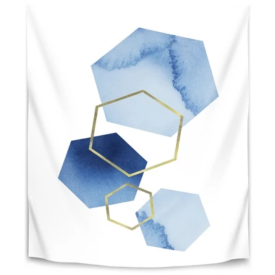 Blue And Gold By Sisi And Seb Wall Tapestry - Americanflat 6 Blue And Gold By Sisi And Seb Wall Tapestry - Americanflat - Image 4