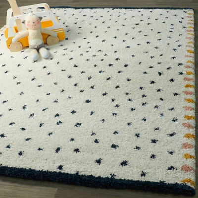 Confetti Shag Cream/Blue - Balta Rugs 3 Confetti Shag Cream/Blue - Balta Rugs