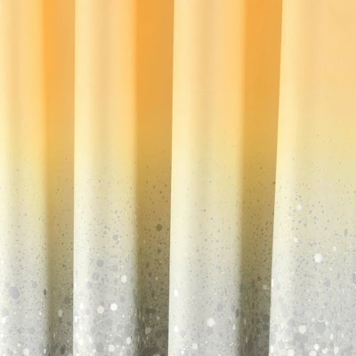 52"x84" Set Of 2 Glitter Ombre Metallic Print Window Curtain Panels - Lush Décor 5 52"x84" Set Of 2 Glitter Ombre Metallic Print Window Curtain Panels - Lush Décor - Image 3