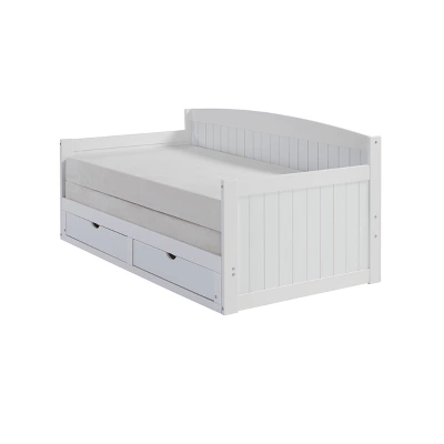 King Harmony Daybed With Conversion White - Alaterre Furniture 3 King Harmony Daybed With Conversion White - Alaterre Furniture