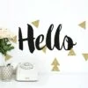Hello Quote With Glitter Triangles Peel And Stick Wall Decal Black/Gold - RoomMates 2 Hello Quote With Glitter Triangles Peel And Stick Wall Decal Black/Gold - RoomMates -Safavieh Shop GUEST 66ab8ef2 2878 4ec9 a8ea 60fe81632cda