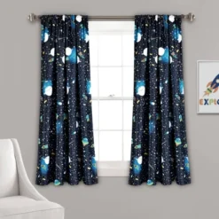 Universe Room Darkening Window Curtain Panels Navy - Lush Décor -Safavieh Shop GUEST 671b9db8 d10d 403e 9f89 9ece9c71c4c5