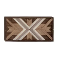 Wood Geometric Handmade Southwestern Wall Decor Brown - Olivia & May -Safavieh Shop GUEST 67e12cad 1fc8 42c5 9ca3 96daee93550d