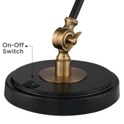 360 Lighting Modern Industrial Desk Table Lamp With USB Charging Port Adjustable 26.75" High Black Antique Brass For Bedroom Bedside Office -Safavieh Shop GUEST 6811977e cd15 4ae2 a623 1a2dfeca76e7