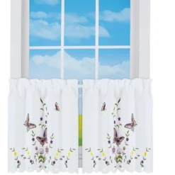 Collections Etc Embroidered Lavender Butterfly Floral Window Curtains -Safavieh Shop GUEST 69cf6755 bcb3 4114 ac09 3c197685ef36
