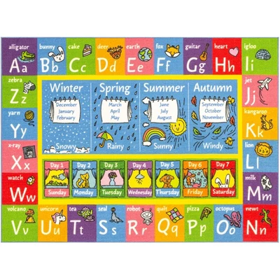 KC CUBS Boy & Girl Kids ABC Alphabet, Seasons, Months & Days Educational Learning & Fun Game Play Nursery Bedroom Classroom Rug Carpet 12 KC CUBS Boy & Girl Kids ABC Alphabet, Seasons, Months & Days Educational Learning & Fun Game Play Nursery Bedroom Classroom Rug Carpet - Image 10