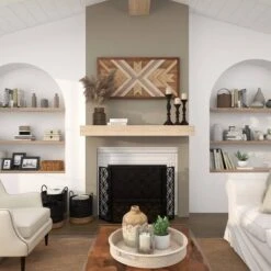 Wood Geometric Handmade Southwestern Wall Decor Brown - Olivia & May -Safavieh Shop GUEST 6b48fb82 7458 4261 8dae aba3c9d960ac