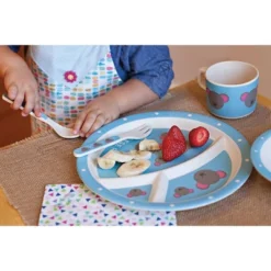 5pc Bamboo Fiber Mouse Dinnerware Set Blue - Red Rover -Safavieh Shop GUEST 6b4b79bb d814 455c 8d84 161544e79281
