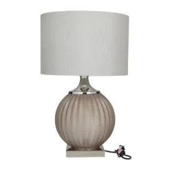 Glass Table Lamp With Drum Shade Gray - Olivia & May 13 Glass Table Lamp With Drum Shade Gray - Olivia & May -Safavieh Shop GUEST 6c6372e3 b5d8 4f94 a6e6 b0f4f22dcc62