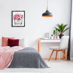 Stupell Industries Glam Paris Vase With Pink Peony