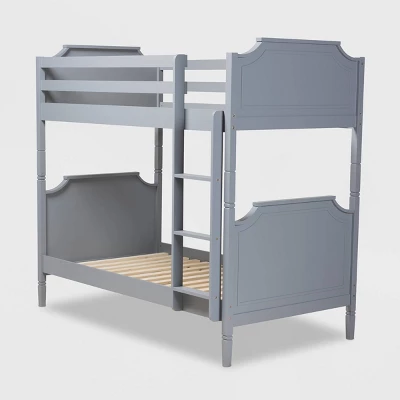 Twin Mariana Wood Bunk Bed Gray - Baxton Studio 4 Twin Mariana Wood Bunk Bed Gray - Baxton Studio - Image 2