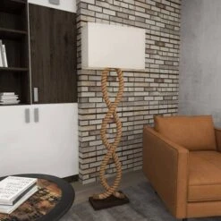Rustic Jute Floor Lamp Brown - Olivia & May -Safavieh Shop GUEST 6decb226 f0b9 4ad8 98c8 277770ddd03e